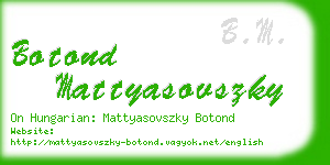 botond mattyasovszky business card